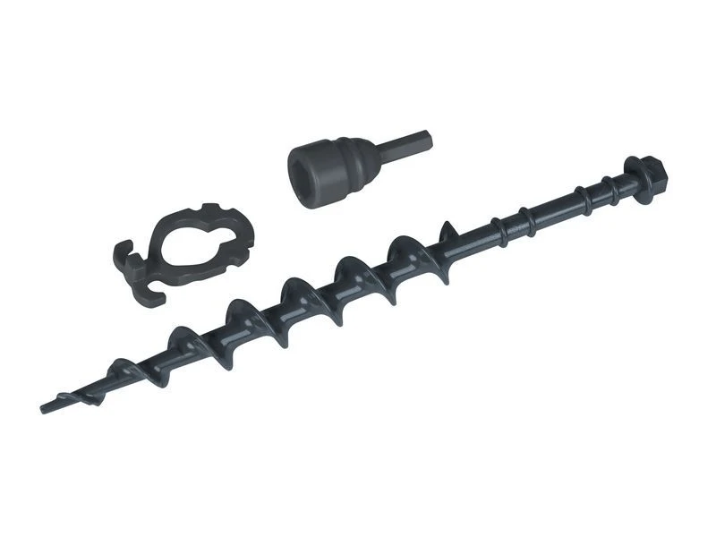 Bo-Camp Schroefharingenset 8 Stuks Kunststof Grijs 3 Bo-Camp Schroefharingenset 8 Stuks Kunststof Grijs