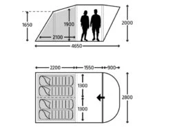 Kampa Tunneltent Brean 4 -Kampeer Verkoop Winkel 17 1 kampa tunneltent brean 4 9120001261