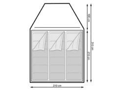 Eurotrail Koepeltent Campsite Rocky 3 Polyester -Kampeer Verkoop Winkel 17 2 eurotrail koepeltent campsite rocky 3 polyester ette0806 0904