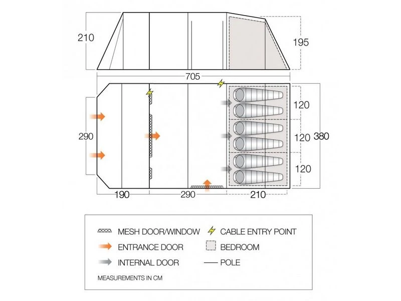 Vango Tunneltent Joro 600 Xl 5 Vango Tunneltent Joro 600 Xl - Afbeelding 3