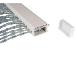 Vliegengordijn PVC Transparant-grijs-blauw -Kampeer Verkoop Winkel 20 2 vliegendordijn pvc transparant grijs blauw 5309680