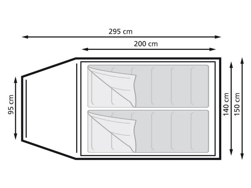 Eurotrail Koepeltent Ontario 2 Katoen-polyester 4 Eurotrail Koepeltent Ontario 2 Katoen-polyester - Afbeelding 2