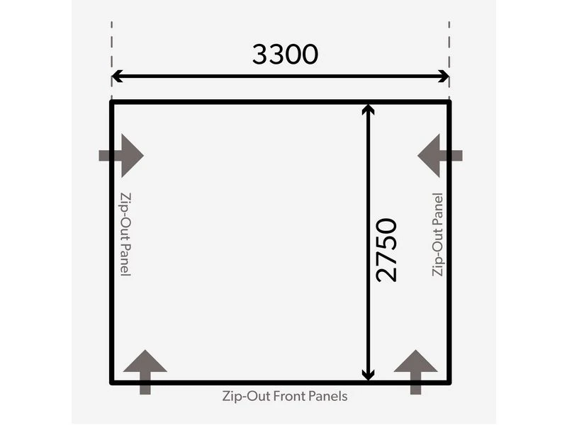 Kampa Dometic Opblaasbare Voortent Club Air All-season 330 M 4 Kampa Dometic Opblaasbare Voortent Club Air All-season 330 M - Afbeelding 2