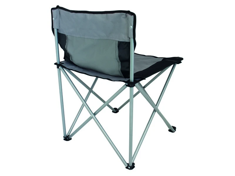 Eurotrail Vouwstoel Tilac Staal Grijs-Zwart 4 Eurotrail Vouwstoel Tilac Staal Grijs-Zwart - Afbeelding 2