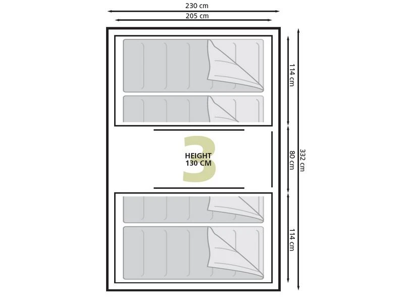 Eurotrail Vis-a-vis Tent Santiago BTC 5 Eurotrail Vis-a-vis Tent Santiago BTC - Afbeelding 3