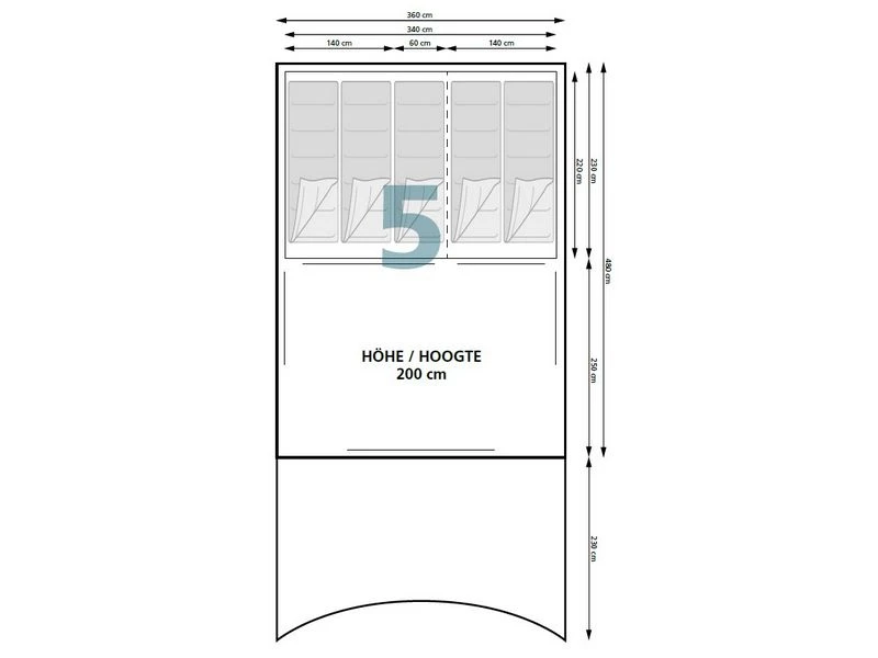 Eurotrail Opblaastent Mount Baker Btc Air 6 Eurotrail Opblaastent Mount Baker Btc Air - Afbeelding 4