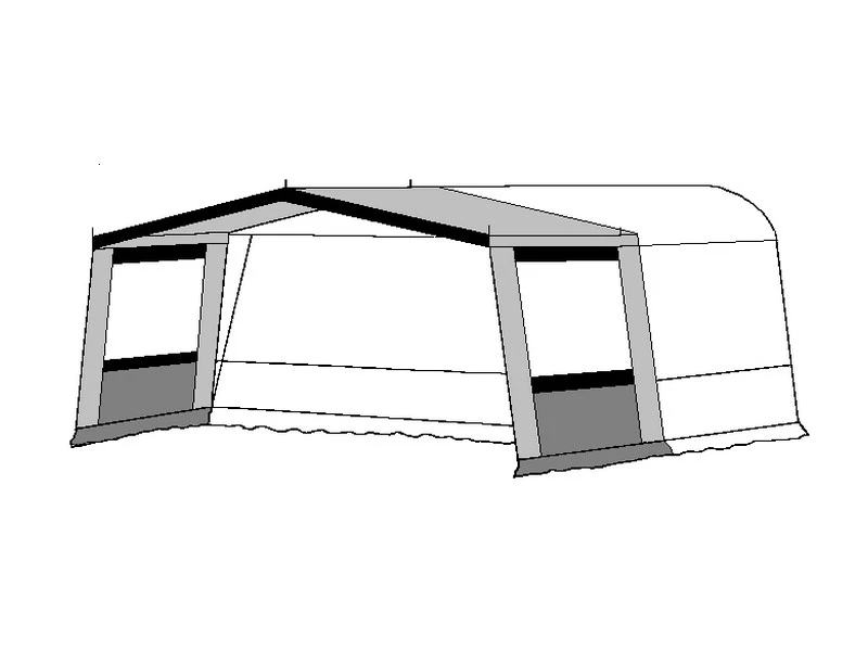 Te Velde Hele Luifel Voor Voortent 240 Cm. Antraciet Season 4 Te Velde Hele Luifel Voor Voortent 240 Cm. Antraciet Season - Afbeelding 2