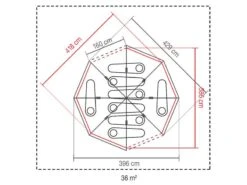 Coleman Familie Tent Octagon Blue-lime 11 Coleman Familie Tent Octagon Blue-lime -Kampeer Verkoop Winkel 64 3coleman familie tent octagon blue lime 2000035750