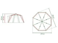 Coleman Familie Tent Octago Blue-lime -Kampeer Verkoop Winkel 65 2 coleman familie tent octago blue lime 2000035194
