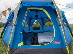 Coleman Familie Tent Octago Blue-lime -Kampeer Verkoop Winkel 65 3 coleman familie tent octago blue lime 2000035194