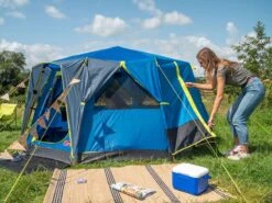 Coleman Familie Tent Octago Blue-lime -Kampeer Verkoop Winkel 65 4 coleman familie tent octago blue lime 2000035194