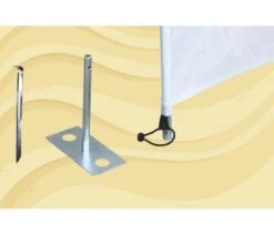 Bo-Camp Windschermharing 30 Cm 4 Stuks 9 Bo-Camp Windschermharing 30 Cm 4 Stuks -Kampeer Verkoop Winkel bo camp windscherm haring met plaat 4 stuks 4163900 2