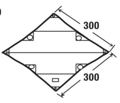 High Peak Tarp 1 -Kampeer Verkoop Winkel high peak tarp 1 afmeting 10030 2