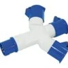 Haba Cee 3-way Splitter -Kampeer Verkoop Winkel verlengkabels stekkers accessoires caravan camping cee 3 weg stekker 46010206
